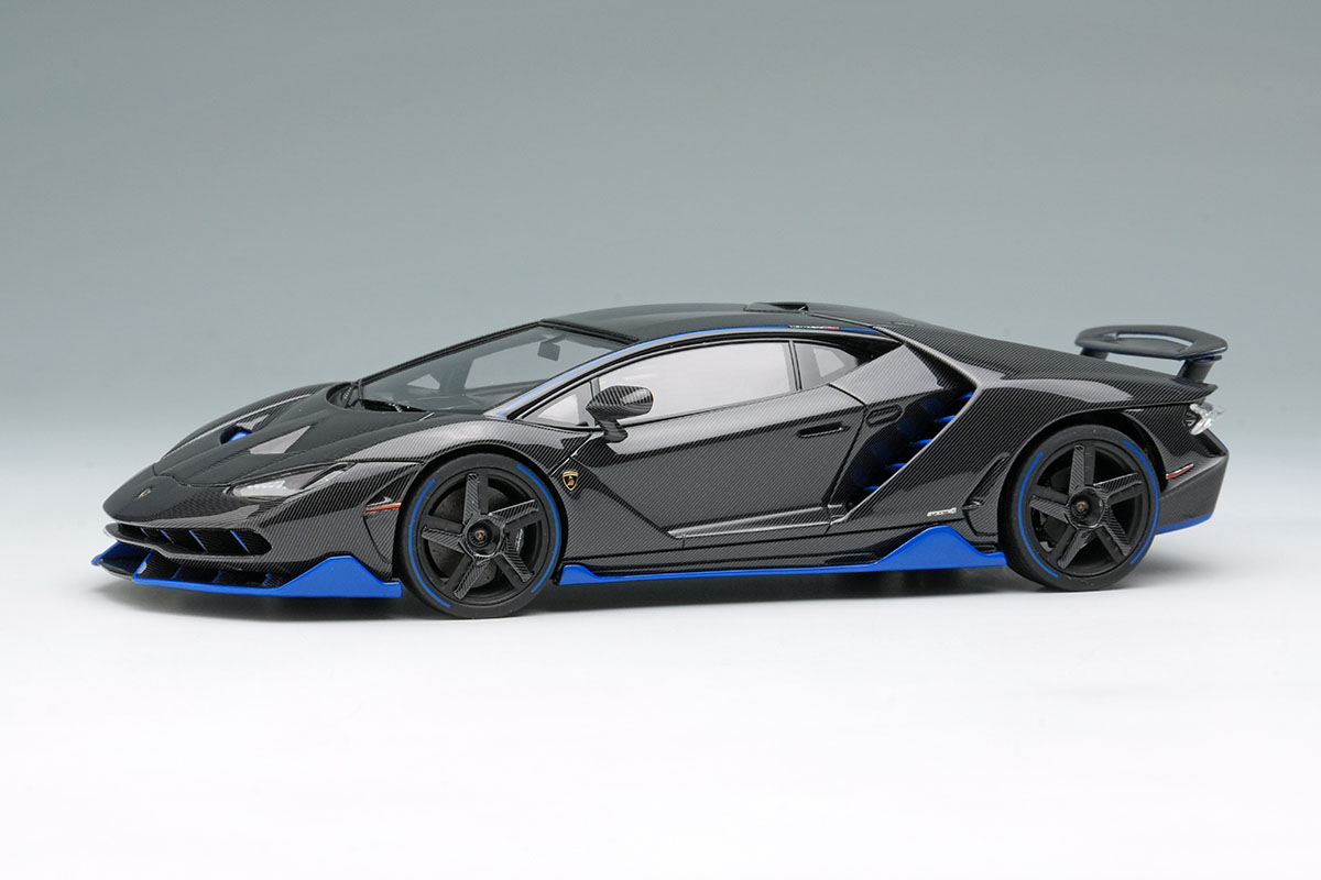 【お取り寄せ商品】 EIDOLON EM780F Lamborghini Centenario LP770-4 2016 (Rear wing up) Visible Carbon / Blue Stripe Limited 80pcs