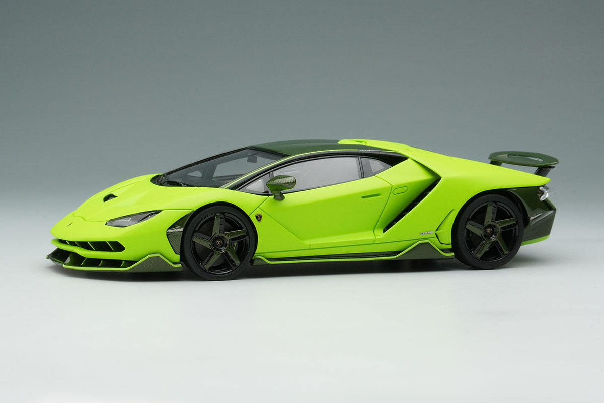 【お取り寄せ商品】 EIDOLON EM780I Lamborghini Centenario LP770-4 2016 (Rear wing up) Verde Bronte / Verde Carbon Fiber Limited 80pcs