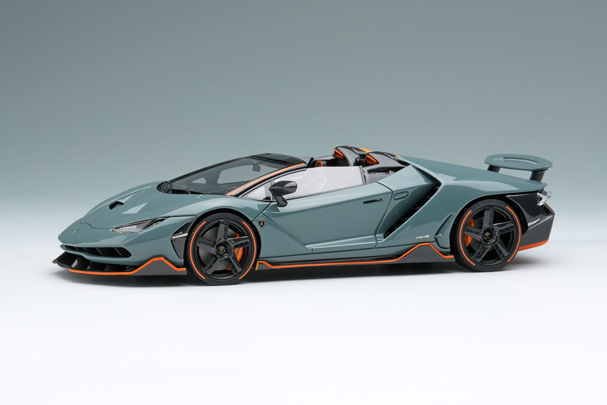 【お取り寄せ商品】 EIDOLON EM783C Lamborghini Centenario Roadster LP770-4 Rear Wing Up Grigio Telesto Limited 80pcs