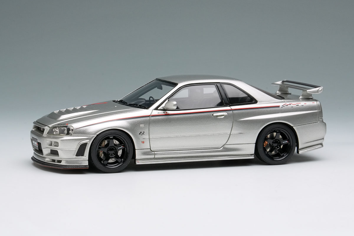 ** 予約商品 ** EIDOLON EM793 NISMO R34 Z-tune Prototype Nur Test 2003 Silver  / NISMO Stripe