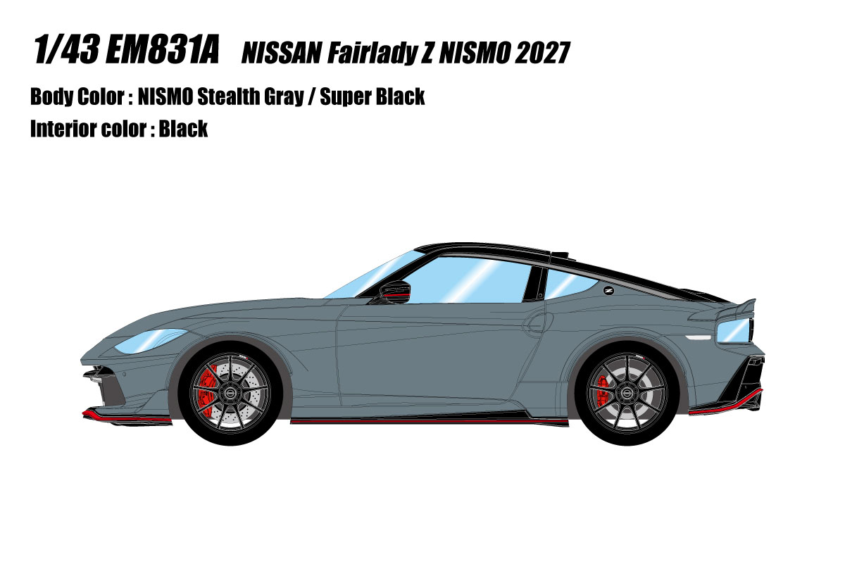 ** 予約商品 ** EIDOLON EM831A Nissan Fairlady Z NISMO 2027 Nismo Stearth Gray / Super Black