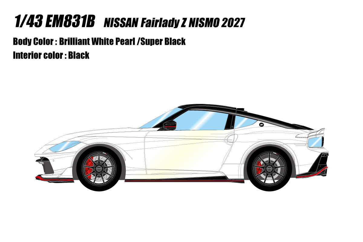 ** 予約商品 ** EIDOLON EM831B Nissan Fairlady Z NISMO 2027 Brilliant White Pearl / Super Black