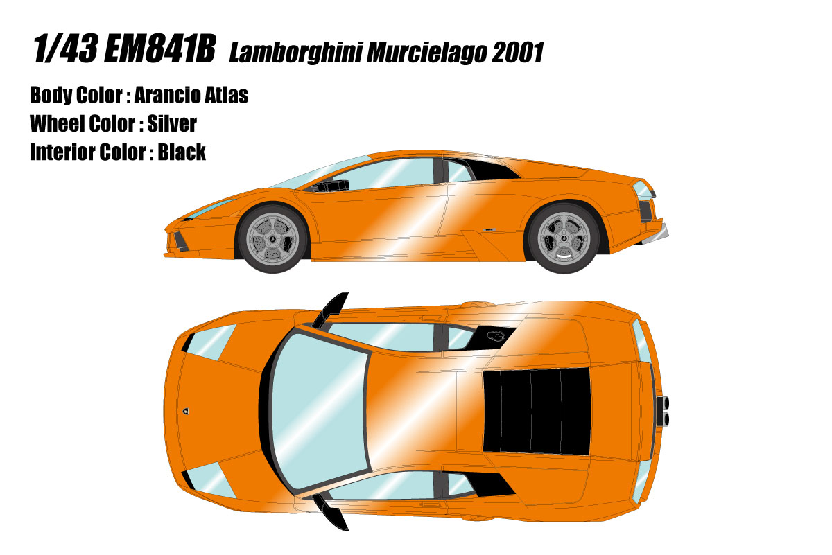 ** 予約商品 ** EIDOLON EM841B Lamborghini Murcielago IAA 2001 Arancio Atlas