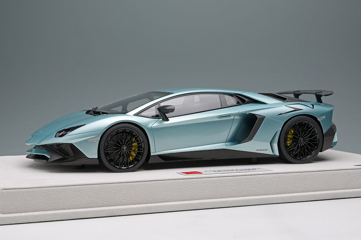 【お取り寄せ商品】 EIDOLON EML005H 1/18 Lamborghini Aventador LP750-4 SV 2015 Azzurro Thetys Limited 50pcs