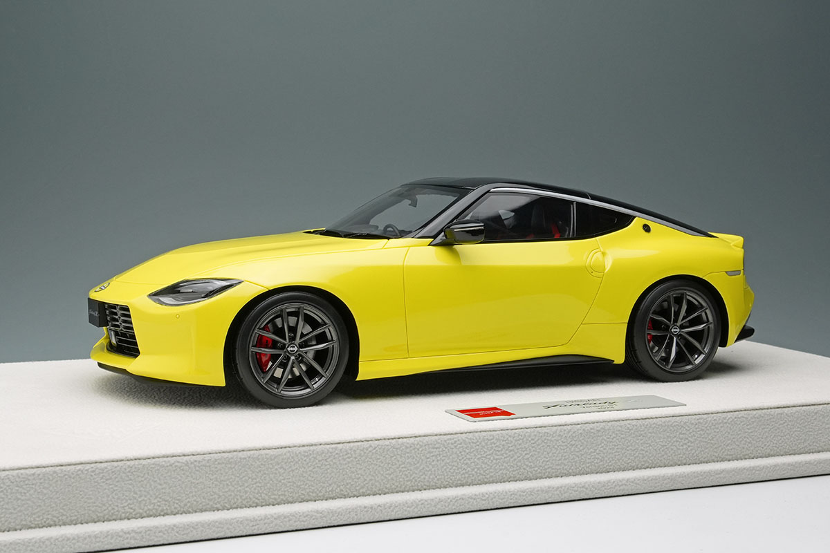 【お取り寄せ商品】 EIDOLON EML112E 1/18 Nissan Fairlady Z Version ST 2003 Ikazuchi Yellow