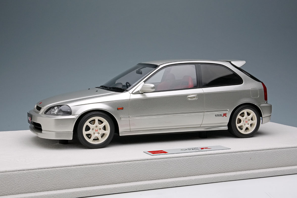 EIDOLON EML115B 1/18 Honda Civic TYPE R (EK9) 1997 Vogue Silver Metallic