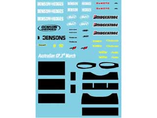 F'artefice Decal FB-0002 1/43 Jorda EJ12 Tobacco Decal for PMA 【メール便可】