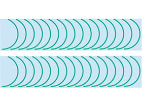 F'artefice Decal FE-0041 1/18 F1 Soft Tire Green Line Decal 【メール便可】