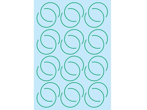 F'artefice Decal FE-0043 1/43 F1 Soft Tire Green Line Decal 2009 【メール便可】