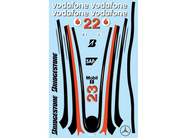 F'artefice Decal FE-0057 1/8 McLaren MP4-23 Re-paint Decal Type1