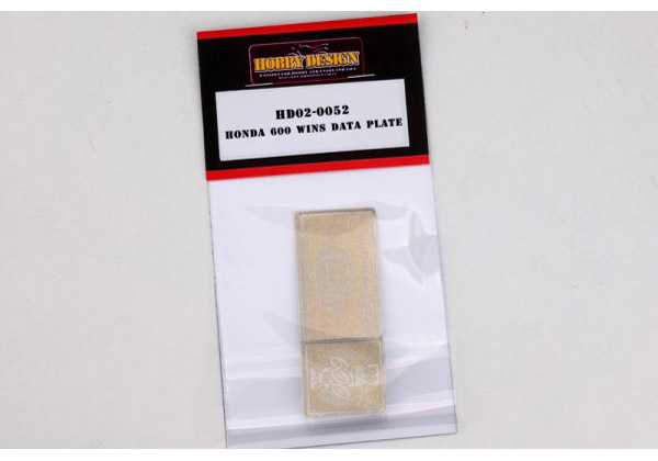 Hobby Design HD02_0052 HONDA 600 WINS DATA PLATE 【メール便可】