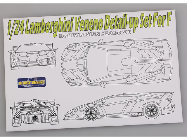 Hobby Design HD02_0278 1/24 Lamborghini Veneno Detail up set for Fujimi