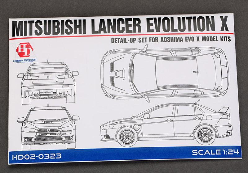 Hobby Design HD02_0323 1/24 ミツビシ ランサー Evolution X ディテールアップセット