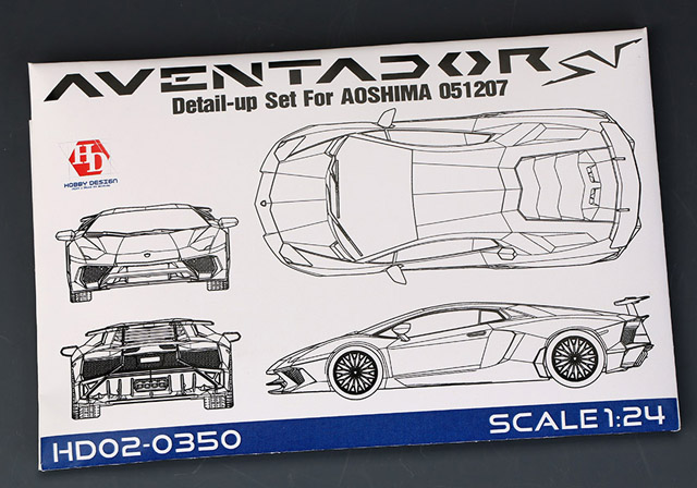 Hobby Design HD02_0350 1/24 Lamborghini Aventador LP750-4 SV Detail up set for Aoshima