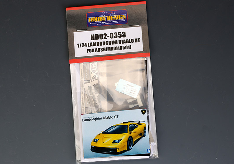 Hobby Design HD02_0353 1/24 Lamborghini Diablo GT Detail up set for Aoshima