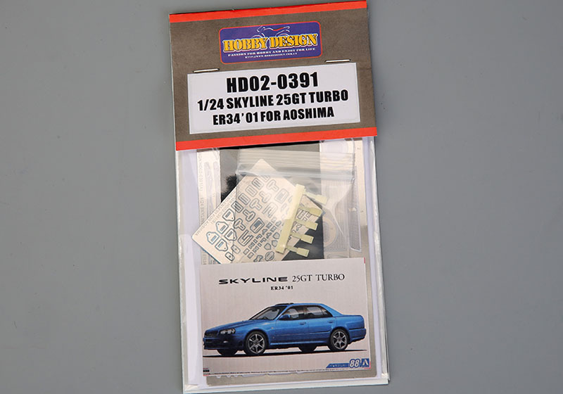 Hobby Design HD02_0391 1/24 Skyline 25GT Turbo ER34 '01 Detail up set for Aoshima