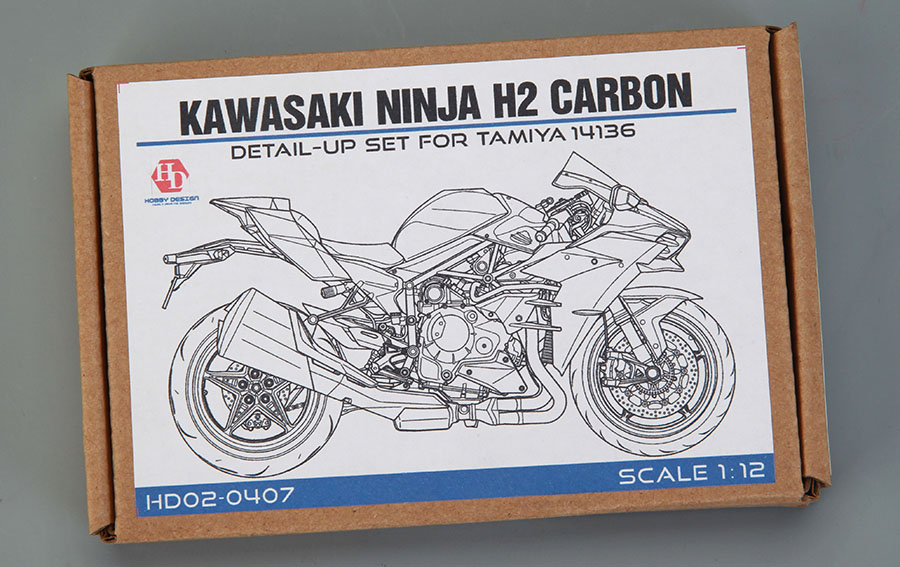 Hobby Design HD02_0407 1/12 Kawasaki Ninja H2 Carbon Detail up set for Tamiya