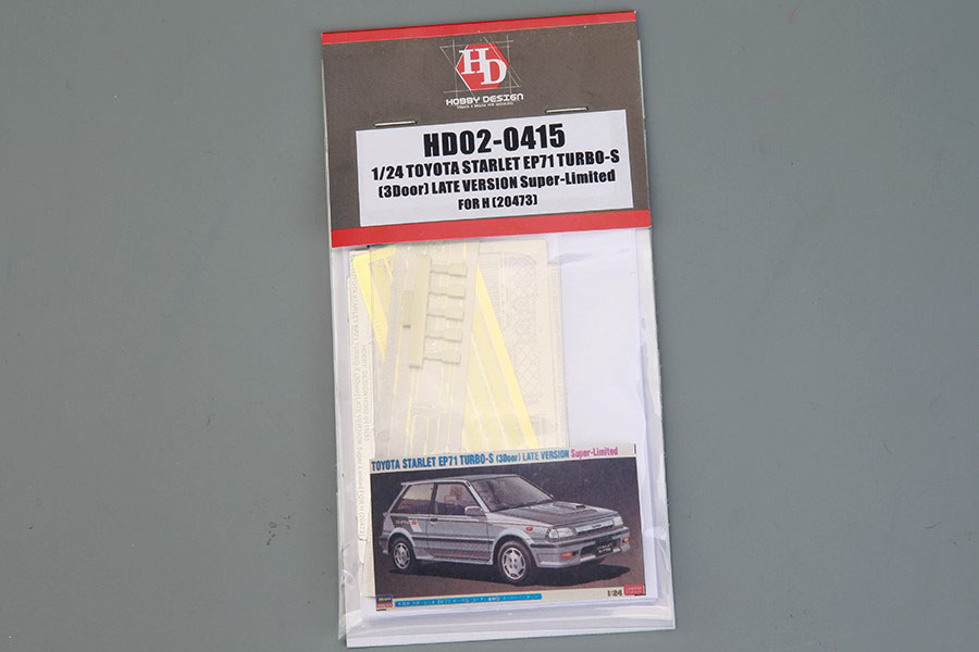Hobby Design HD02_0415 1/24 Toyoya Starlet EP71 Turbo-S (3Door) Late ver. Detail up set for Hasegawa