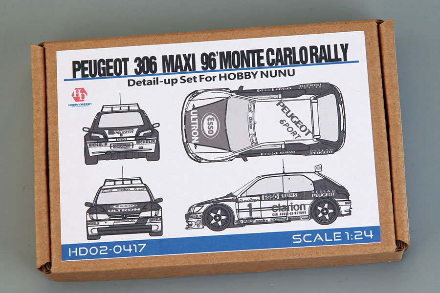 Hobby Design HD02_0417 1/24 Peugeot 306 Maxi 1996 Monte Carlo Detail up set for Nunu