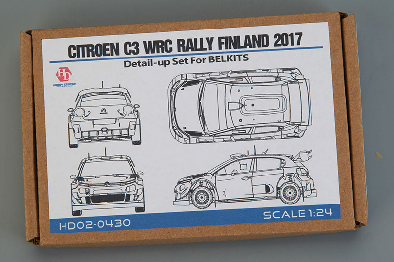Hobby Design HD02_0430 1/24 Citroen C3 WRC Rally Finland 2017 Detail up parts for Belkit