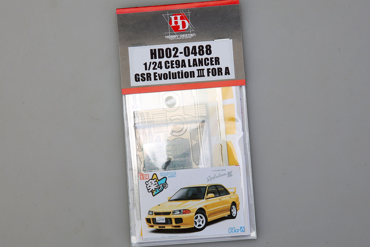 Hobby Design HD02_0488 1/24 CE9A Mitsubishi Lancer GSR Evolution III for Aoshima