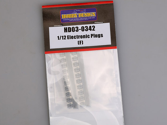 Hobby Design HD03_0342 1/12 Electronic Plugs (F)