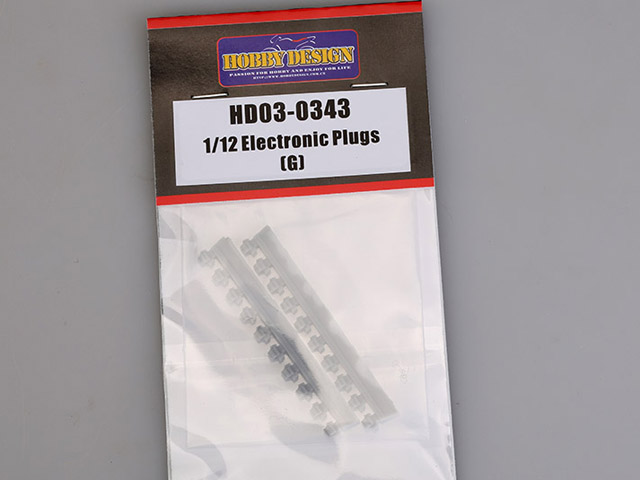 Hobby Design HD03_0343 1/12 Electronic Plugs (G)