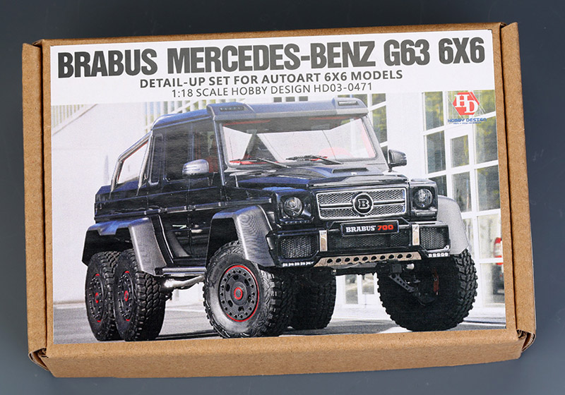 Hobby Design HD03_0471 1/18 BRABUS MERSEDES-BENZ G63 6x6 トランスキット for Autoart
