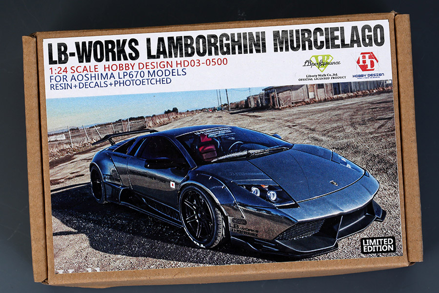 Hobby Design HD03_0500 1/24 LB Works Lamborghini Murcierago Trance kit for Aoshima