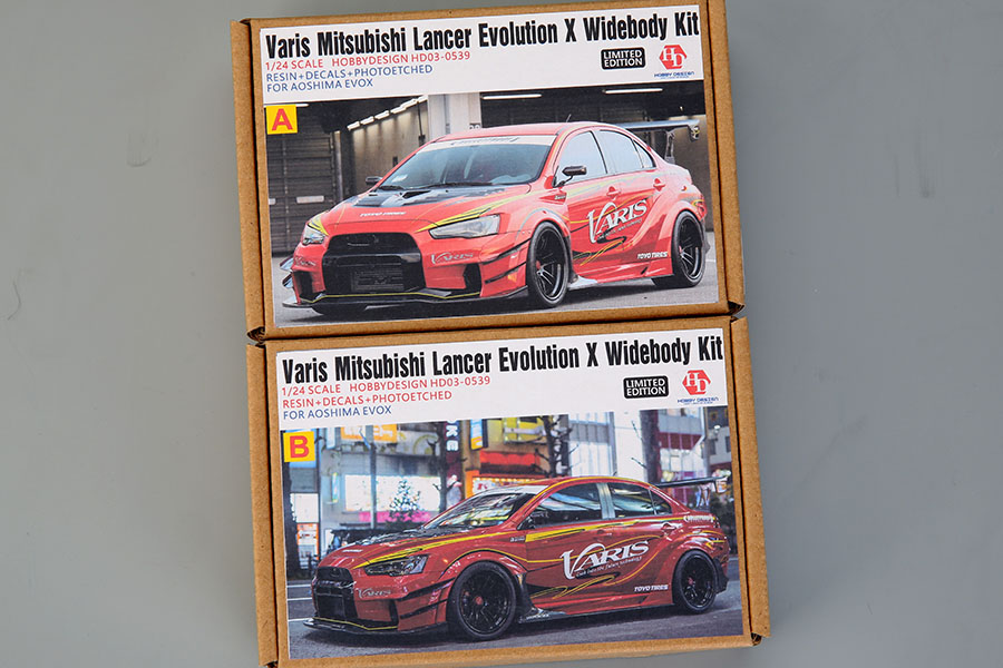 Hobby Design HD03_0539 1/24 Varis Mitsubishi Lancer Evolution X WideBody kit For Aoshima