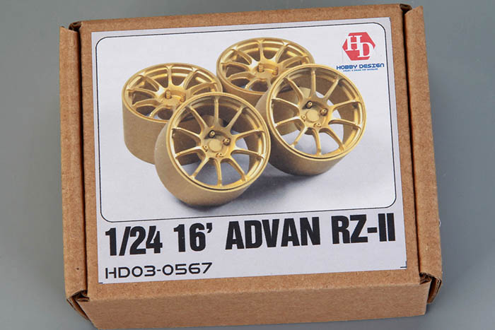 Hobby Design HD03_0567 1/24  16' ADVAN RZ-II Wheels