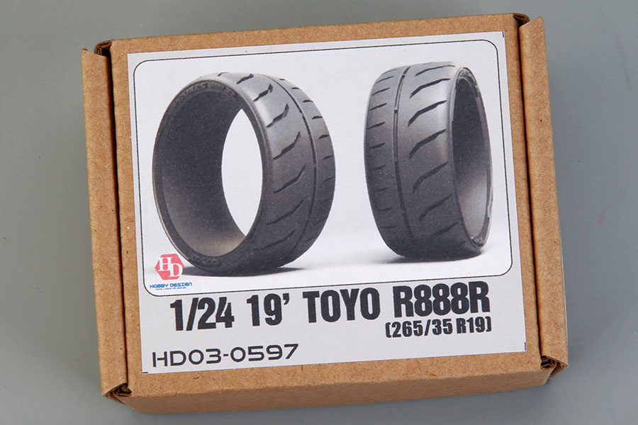 Hobby Design HD03_0597 1/24 19' Toyo R888R (265/35 R19) Tires