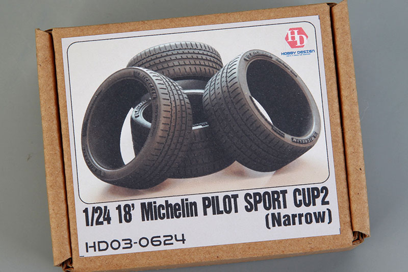 Hobby Design HD03_0624 1/24 18' Michelin Pilot Sport Cup 2 Tires （Narrow）