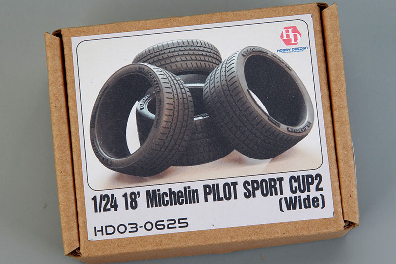 Hobby Design HD03_0625 1/24 18' Michelin Pilot Sport Cup 2 Tires （Wide）