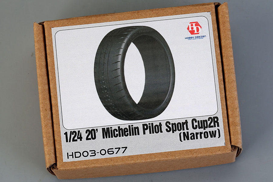 Hobby Design HD03_0677 1/24 20' Michelin Pilot Sport Cup2-R Tires（Narrow）