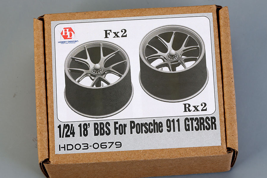 Hobby Design HD03_0679 1/24 18' BBS For Porsche 911 GT3 RSR Wheels（3D Print）