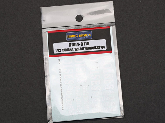 Hobby Design HD04_0118 1/12 ヤマハ YZR-M1 Gauloises 2004 デカール 【メール便可】
