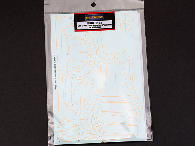 Hobby Design HD04_0122 1/24 LB Wide LP700 "Lines of Burst" collection for HD03-0360 デカール 【メール便可】