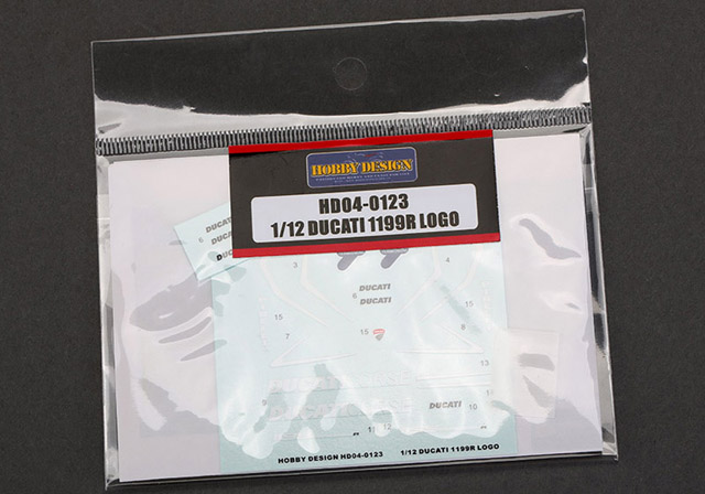 Hobby Design HD04_0123 1/12 Ducati 1199R Logo デカール 【メール便可】