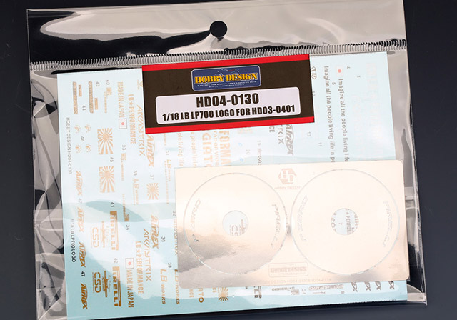 Hobby Design HD04_0130 1/18 LB LP700 LOGO デカール for HD03-0401 【メール便可】