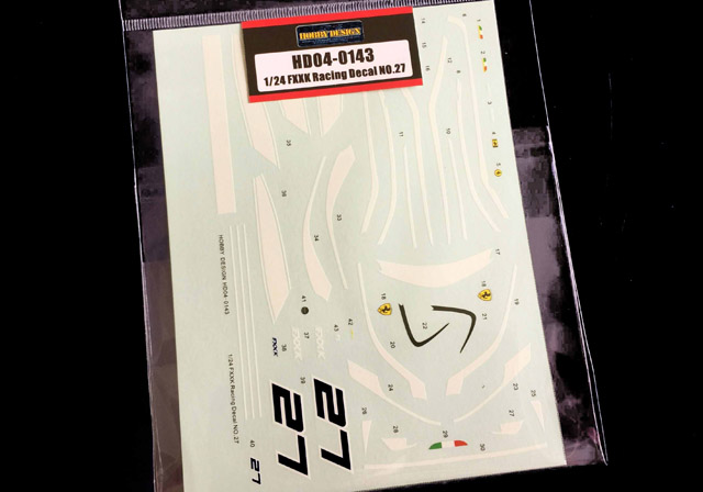 Hobby Design HD04_0143 1/24 FXX K デカール no.27 【メール便可】