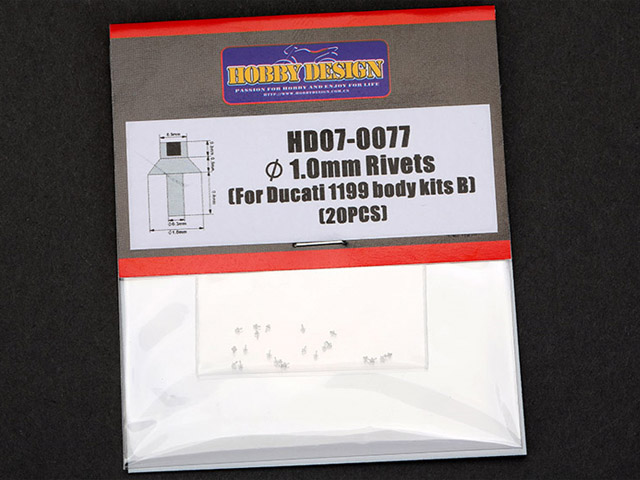 Hobby Design HD07_0077 1.0mm リベット for Ducati 1199 body kit B 【メール便可】