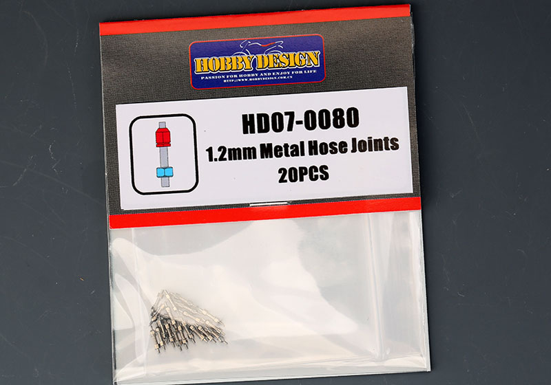 Hobby Design HD07_0080 1.2mm Metal Hose Joints 【メール便可】