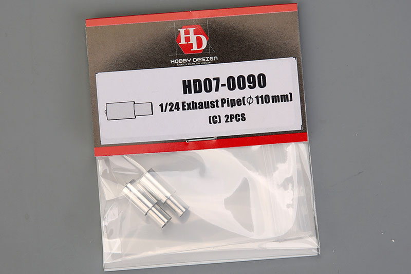 Hobby Design HD07_0090 1/24 Exhaust Pipe (110mm) [C] 2pcs