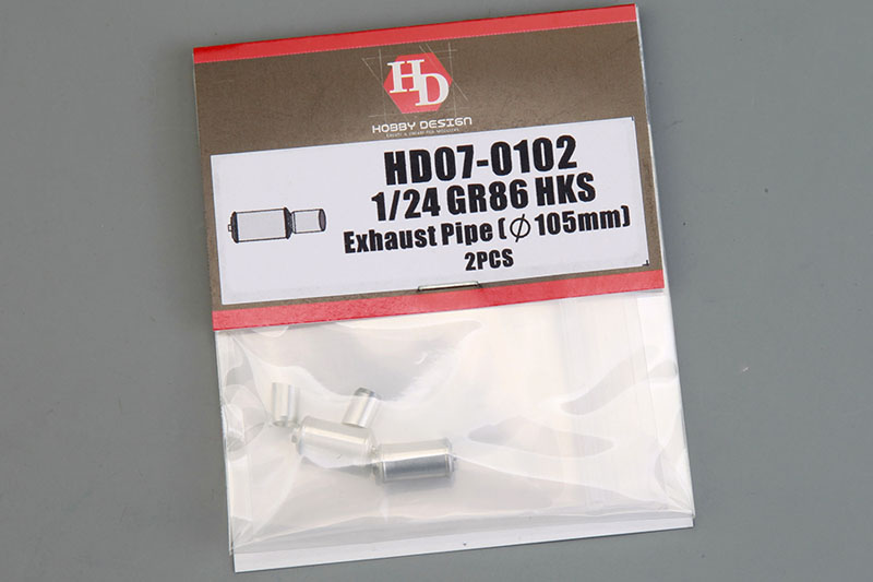 Hobby Design HD07_0102 1/24 GR86 HKS Exhaust Pipe (105mm) 2pcs