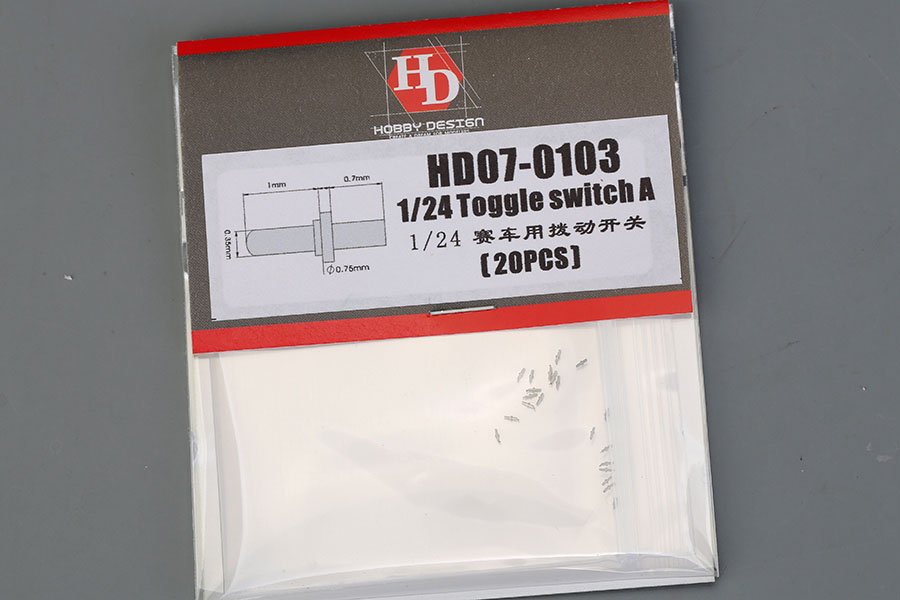Hobby Design HD07_0103 1/24 Toggle switch A 20pcs