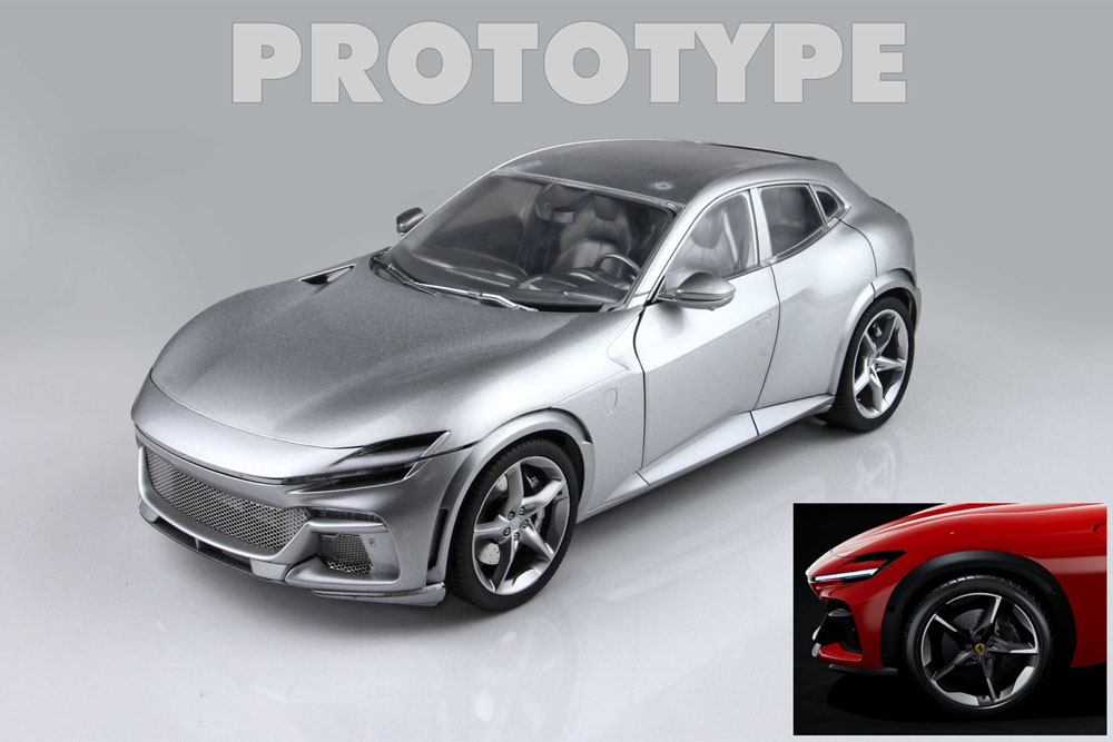 予約商品 ** BBR HE180052ADIE 1/18 Ferrari Purosangue Rosso Corsa