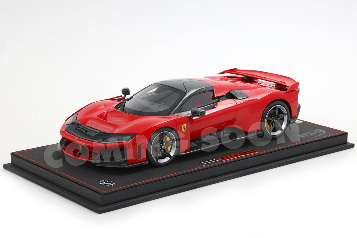 ** 予約商品 ** BBR HE180054A1DIE 1/18 Ferrari F80 Rosso Corsa - Carbon/Silver wheels (Diecast Full Open)（ケース付）