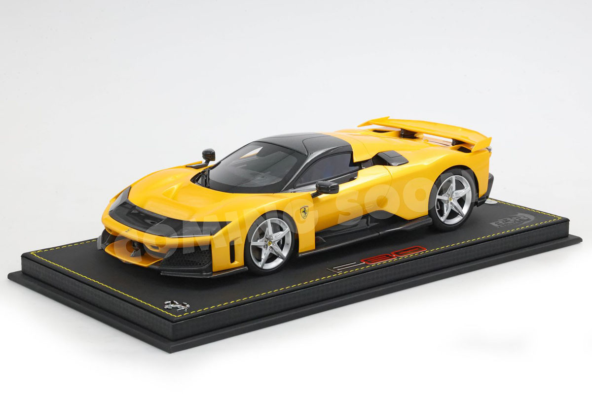 ** 予約商品 ** BBR HE180054BDIE 1/18 Ferrari F80 Giallo Tristrato - Silver wheels (Diecast Full Open)（ケース付）