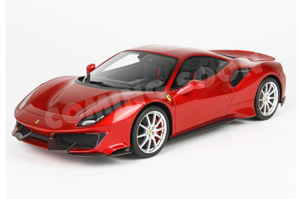 ** 予約商品 ** BBR HE180055CDIE 1/18 Ferrari 488 Pista Rosso Fuoco (Diecast Full Open)（ケース付）
